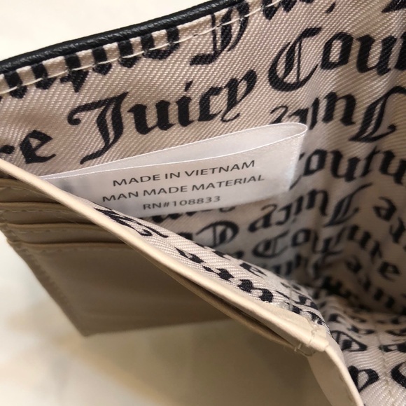 Juicy Couture Liquorice Love Never Dies Double Sided Trifold Wallet NWT - Picture 14 of 16
